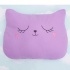 Подушка Кот Котик бежевый и сиреневый 48 х 38 см 46983