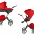 STOKKE DUO XPLORY ROSSO PASSEGGINO NAVETTA OMBRELLINO