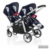 Twin stroller (2 strollers +2carrycots +2car seats) Ovo Twin